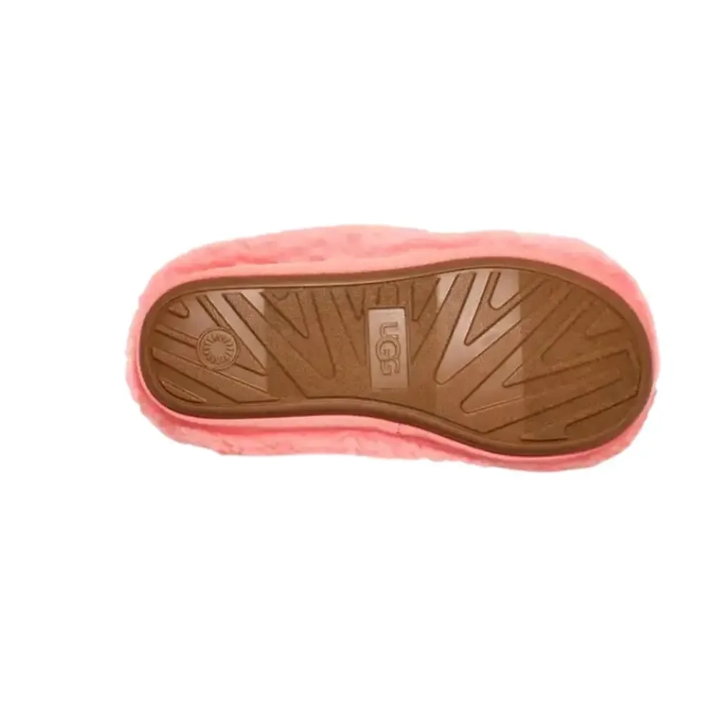 UGG Plushy Pink Slippers Kids Size 8